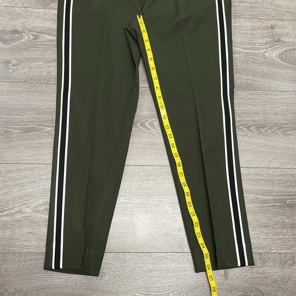 NWT Banana Republic Sloan Mid Rise Olive Green Side Stripe Trouser Pants 6S - Picture 11 of 16